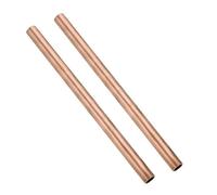 DFDPAXL 2 Pièces De Tube Droit en Cuivre T2 d'une Longueur De 500 Mm, Tuyau Rond en Cuivre d'un Diamètre Extérieur De 4 Mm Adapté À L'industrie Et Au Jardinage,4×0.3×500mm