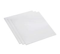 DFDPAXL 3 Pièces De Plaque ABS 200×200×0.5Mm-200×200×2Mm, Panneaux en Plastique Dur Blanc Adaptés À La Modification De Maquettes Architecturales pour Tables À Sable,200×200×0.5mm