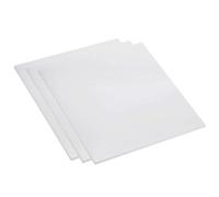 DFDPAXL 3 Pièces De Plaque Carrée en Plastique ABS Blanc 100×100×0.5Mm-100×100×5Mm Adaptées À La Modification De Maquettes Architecturales pour Tables De Sable,100×100×5mm