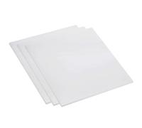 DFDPAXL 3 Pièces De Plaque en Plastique ABS Blanc 250 × 250 Mm Plaque ABS Rigide Épaisseur 0,8-5 Mm Convient pour Le Bricolage, Les Modèles Architecturaux De Table De Sable,250×250×3mm