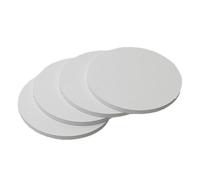 DFDPAXL 4 Pièces De Feuille Ronde en ABS Blanc, Plaque Circulaire en Plastique De 180 Mm De Diamètre Adaptée Aux Projets De Bricolage Et De Modélisme,Thickness 3mm