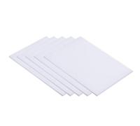 DFDPAXL 5 Pièces De Feuille ABS Blanche 100 × 200 Mm, Plaque Carrée en Plastique d'une Épaisseur De 0,5 À 3 Mm Adaptée À La Modification De Maquettes Architecturales Et De Dioramas,100×200×3mm