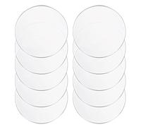 DFDPAXL Lot de 10 Disques Ronds en Acrylique Épaisseur 2 Mm, Diamètre 60-100 Mm Adaptés Aux Projets De Bricolage, De Décoration Et D'artisanat,Diameter 70mm