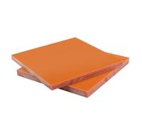 DFDPAXL Lot De 2 Panneaux De Bakélite Orange Rouge Épaisseur 4 Mm, Panneau Plat en Résine Phénolique Laminée Phénolique 100 × 100-200 × 300 Mm,100×100×4mm