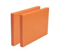 DFDPAXL Lot De 2 Plaques De Bakélite Orange Rouge 100 × 100 × 5 Mm-200 × 300 × 5 Mm, Plaque Plate en Résine Phénolique Adaptée À La Plaque De Perçage De L'industrie des PCB,100×150×5mm