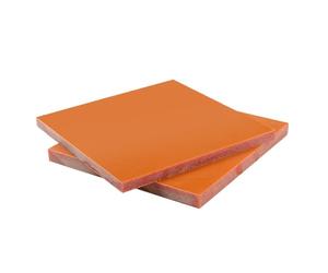DFDPAXL Lot De 2 Plaques De Bakélite Phénolique Rouge Orange 200 × 200 × 2 Mm - 200 × 300 × 2 Mm Adaptées À L'électronique Et À La Fabrication Industrielle,200×300×2mm