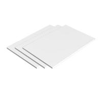 DFDPAXL Lot De 3 Panneaux De Mousse Blanche 100 X 100 X 5 Mm - 400 X 600 X 5 Mm, Plaque Carrée En PVC Idéale Pour La Modélisation Architecturale Sur Table De Sable,100×100×5mm
