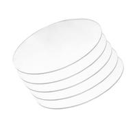 DFDPAXL Lot De 5 Plaques Rondes en Acrylique d'une Épaisseur De 5 Mm, d'un Diamètre De 70 À 100 Mm pour Projets De Bricolage Cadres Photo Peintures,Diameter 100mm