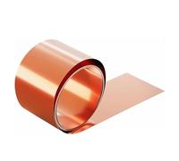 DFDPAXL Rouleau De Tôle De Cuivre Épaisseur 0,4 Mm Largeur 60-90 Mm, Longueur De Feuille De Métal en Plaque De Cuivre 1 Mètre Adapté À L'usinage De Précision,0.4×90×1000mm