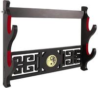 Dfdvye Support mural Katana à 2 niveaux en velours rembourré pour sabre laser Wakizashi