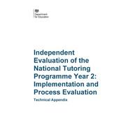 DFE-RR1279 Independent Evaluation of the National Tutoring Programme Year 2: Implementation and Process Evaluation. Technical Appendix