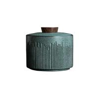 dfEDRd Bocal hermétique, Petit pot à thé en céramique, boîte de réservoir stockage décorative, conteneur canette Portable(Color 1)