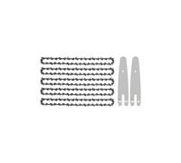 dfEDRd Chaînes de tronçonneuse, 5 et 2 Lames de scie for Mini Pack électrique sans Fil 6 Pouces Noir