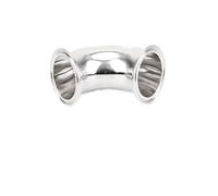 dfEDRd Coude coudé au mandrin, Raccord de Tuyau coudé à 45 degrés, Triple Pince en Acier Inoxydable SS304, Plusieurs Tailles for Brassage Domicile(57mm x Ferrule 77.5)
