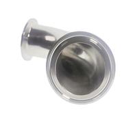 dfEDRd Coude coudé au mandrin, Tri Bride sanitaire Inoxydable, raccord de Tuyau coudé à 90 degrés, Tailles Multiples(19MM)