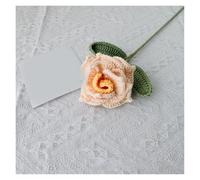 dfEDRd Fleurs tricotées, Bouquet de Roses for Mariage, Fleur tissée au Crochet Faite Maison(Color1)
