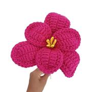 dfEDRd Fleurs tricotées, Bouquet de Tulipes artificielles à la Main, Fil Coton au Crochet, Fausses Fleurs for décoration Table Mariage et Maison(H)