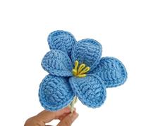 dfEDRd Fleurs tricotées, Bouquet de Tulipes artificielles en Laine Faite à la Main, Plantes Fleurs au Crochet, Ornement décoratif Jardin Maison(D)