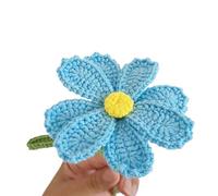 dfEDRd Fleurs tricotées, Fleur Multicolore for Fil de Coton, Fleurs au Crochet lavables à la Main, tricotées, décor Mariage(G)