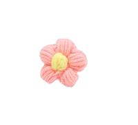 dfEDRd Fleurs tricotées, Pétales de tête Fleur tricotés à la Main, 10 pièces, Pince Cheveux, Accessoires Bijoux, Fil tissé au Crochet(1 Count (Pack of 1))