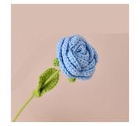 dfEDRd Fleurs tricotées, Tricoter au Crochet Une Floraison de Roses tissée à la Main(Blue)