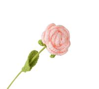 dfEDRd Fleurs tricotées, Tricoter au Crochet Une Floraison de Roses tissée à la Main(Color1)