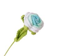 dfEDRd Fleurs tricotées, Tricoter au Crochet Une Floraison de Roses tissée à la Main(Green)