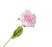 dfEDRd Fleurs tricotées, Tricoter au Crochet Une Floraison de Roses tissée à la Main(Pink1)