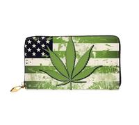 Dfekgoklpf Portefeuille en cuir accordéon pliable de grande capacité avec fermeture éclair pour homme et femme avec poche pour pièces de monnaie et reçus, Noir , Taille unique