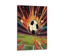 DFENILROP Football Tableau Mural, Sport Affiche Œuvre D'art | Impression Image Sur Toile, Spéciale Décor Maison Pour Chambre Couloir, Cadeau 08x12inch(20x30cm)