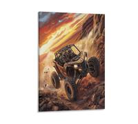 DFENILROP UTV Tout-Terrain Tableau Mural, Buggy Affiche Œuvre D'art | Impression Image Sur Toile, Unique Décor Maison Pour Chambre Couloir, Cadeau 08x12inch(20x30cm)