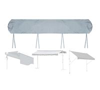 DFEO@MF Housse De Protection pour Auvent de Jardin, Housse de Protection pour Store Banne Manuel Rétractable pour Terrasse, Anti-poussière Étanche Contre la Neige et la Pluie (5m,Gray)