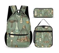 DFEPPJHG Potions And Pills Ensemble sac à dos de voyage 3 pièces avec sac à déjeuner et trousse à crayons, sac à dos décontracté, taille unique, sacs à dos de voyage, Potions et pilules, Taille