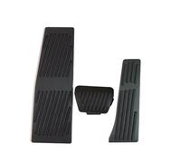DFFHW Accessoires auto pour BMW E60 E61 E63 E64 E70 et M5 M6 : pédales de frein et d'accélérateur, repose-pieds, style, revêtement (perçage MT, 4 pièces, argent) (sans perçage AT, noir)