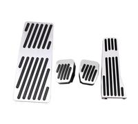 DFFHW Compatible avec Ma&zda 3 CX-30 2020-2025 MX-30 CX-50 CX-90 2023-2025 - Couvercle de pédale d'accélérateur, de frein et d'embrayage en alliage d'aluminium (NT 4PCS)(Nt 4pcs)