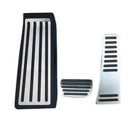 DFFHW Compatible avec Vol&vo XC90 2018 2019 2020 - Accessoires de pédales de voiture en acier inoxydable : accélérateur, carburant, frein et repose-pieds (1 pièce ou 3 pièces)