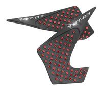 DFFMQSJ Autocollant de protection latéral pour réservoir de carburant de moto compatible avec Yamaha MT07 MT-07 FZ07 FZ-07 13-17 - Coussin de traction antidérapant et imperméable (rouge)