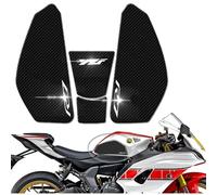 DFFMQSJ Autocollants de Protection de réservoir de Carburant latéral de Moto, antidérapants, pour genouillères à gaz, Coussin de Traction, Compatible avec Yamaha YZF R7 YZFR7 R7 2022 2023, (White)