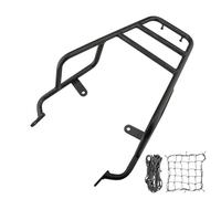 DFFMQSJ Pour Kawasaki Z650RS 2022 2023 2024 Porte-bagages de moto stable avec filet réfléchissant en 2 parties, porte-bagages noir, capacité de charge de 15,9 kg, support topcase