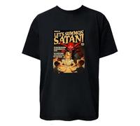 dfft34D Let's Summon Satan Devil Graphic T-Shirt