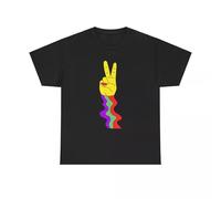 dfft34D Peace Out T-Shirt - Groovy Hippie Retro 60s 70s Colorful Vintage Trippy Art