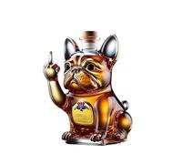 DFftueRTE Carafe, Bouteille de Whisky en Verre 3D représentant Un Bouledogue Amusant(B)