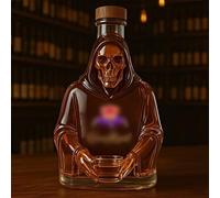 DFftueRTE Carafe, Bouteille de Whisky Squelette 300 ML(B)