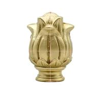 DFGBAPKBL Embouts de Tringle à Rideau Écrou de Lampe Vintage en céramique et Verre, Capuchon Rond Laiton Massif gaufré for luminaires Jardin(35x50mm)