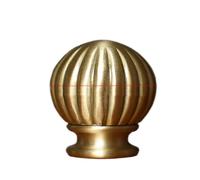 DFGBAPKBL Embouts de Tringle à Rideau Écrou de Lampe Vintage en céramique et Verre, Capuchon Rond Laiton Massif gaufré for luminaires Jardin(36x43.6mm)