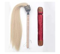 DFGBAPKBL Fouet de prêle poussière taoïste Tai Chi Fuchen | Queue de cheval queue de cheval taoïsme Kung Fu bouddha Duster avec sac(Color1)