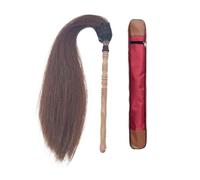 DFGBAPKBL Fouet de prêle poussière taoïste Tai Chi Fuchen | Queue de cheval queue de cheval taoïsme Kung Fu bouddha Duster avec sac(Color2)