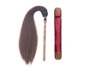 DFGBAPKBL Fouet de prêle poussière taoïste Tai Chi Fuchen | Queue de cheval queue de cheval taoïsme Kung Fu bouddha Duster avec sac(Color2)