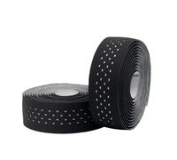 DFGBAPKBL Handlebar tape Ruban de guidon de vélo de route, fixation blanche, accessoires de vélo VTT, PU EVA, guidon antidérapant(White Black)