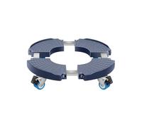 DFGBAPKBL Porte Plante a roulettes roulettes universelles for Pots de Fleurs, Base Ronde for Plantes, Chariot Portable en Acier Inoxydable, brouette Robuste for Fleurs(Blue)